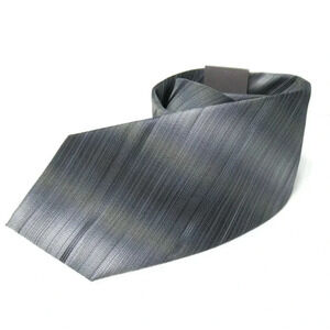 VAN HEUSEN Men's Necktie Gray Diagonal Stripe Extra Long ~ NEW with Tags